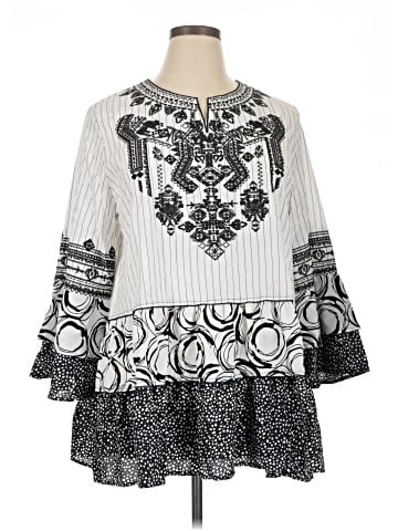 Calessa 3/4 Sleeve Blouse (view 1)