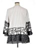 Calessa 100% Polyester Silver 3/4 Sleeve Blouse Size XL - photo 2