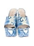 Schutz Animal Print Blue Heels Size 6 - photo 2