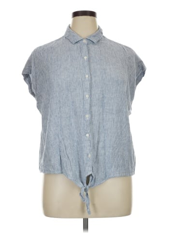 Weatherproof Sleeveless Button-Down Shirt (view 1)