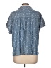 Splendid 100% Lyocell Blue Short Sleeve Blouse Size L - photo 2