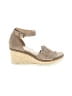Nicole 100% Leather Tan Wedges Size 8 1/2 - photo 1