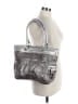 B Makowsky 100% Leather Silver Gray Leather Shoulder Bag One size - photo 2