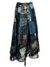 Chico's 100% Polyester Paisley Blue Casual Skirt Size L - photo 1