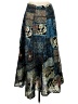 Chico's 100% Polyester Paisley Blue Casual Skirt Size L - photo 2