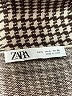 Zara Houndstooth Brown Coat Size S - photo 6