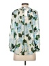 L'Agence 100% Polyester Floral Ivory 3/4 Sleeve Blouse Size XS (tall) - photo 2