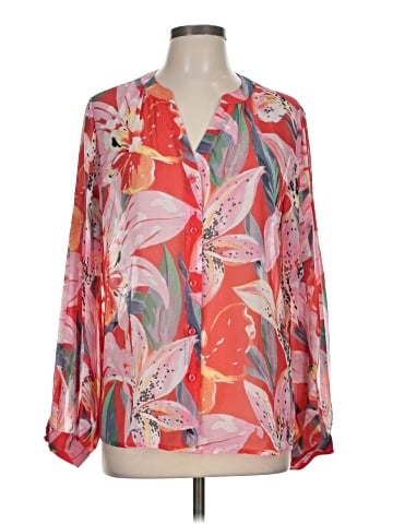Chico's Long Sleeve Blouse (view 1)