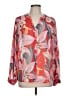 Chico's 100% Polyester Pink Long Sleeve Blouse Size Lg (2) - photo 1