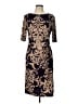Connected Apparel Paisley Brown Cocktail Dress Size 12 - photo 1