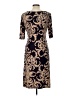 Connected Apparel Paisley Brown Cocktail Dress Size 12 - photo 2