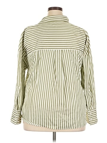 Zara 3/4 Sleeve Button-Down Shirt (view 2)
