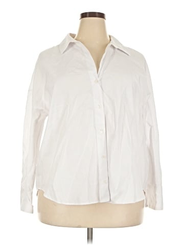 Zara Long Sleeve Button-Down Shirt (view 1)