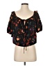 GB 100% Polyester Black Short Sleeve Blouse Size XS - photo 1