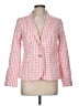 Talbots Checkered-gingham Pink Blazer Size 6 - photo 1