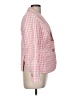 Talbots Checkered-gingham Pink Blazer Size 6 - photo 4