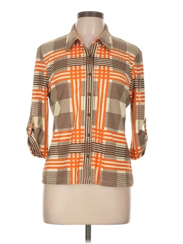 J. McLaughlin 3/4 Sleeve Button-Down Shirt (view 1)