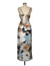 Zara 100% Polyester Tie-dye Tan Cocktail Dress Size M - photo 2