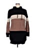 Allison Brittney 100% Acrylic Color Block Brown Pullover Sweater Size XL - photo 1