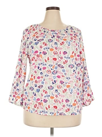St. John's Bay 3/4 Sleeve Blouse (view 1)