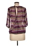 Glam 100% Polyester Purple 3/4 Sleeve Blouse Size M - photo 2