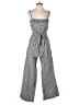 Hem & Thread Checkered-gingham Gray Jumpsuit Size S - photo 1