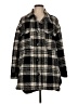 Sanctuary 100% Polyester Plaid Black Coat Size M - photo 1