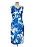 J. Peterman Print Blue Cocktail Dress Size 12 - photo 1