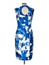 J. Peterman Print Blue Cocktail Dress Size 12 - photo 2
