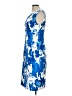 J. Peterman Print Blue Cocktail Dress Size 12 - photo 5
