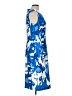 J. Peterman Print Blue Cocktail Dress Size 12 - photo 4