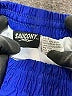 Saucony 100% Nylon Color Block Blue Track Pants Size M - photo 7