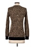 DKNY Animal Print Brown Silk Pullover Sweater Size P (petite) - photo 2