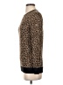 DKNY Animal Print Brown Silk Pullover Sweater Size P (petite) - photo 5