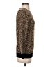 DKNY Animal Print Brown Silk Pullover Sweater Size P (petite) - photo 4
