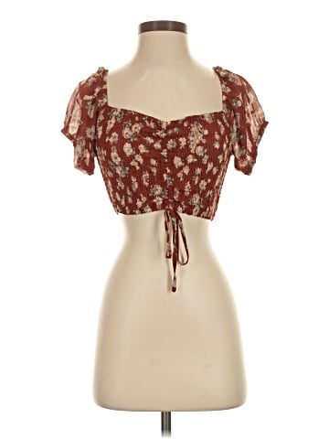 Lulus Short Sleeve Blouse (view 1)