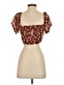 Lulus 100% Polyester Burgundy Short Sleeve Blouse Size S - photo 2
