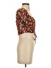 Lulus 100% Polyester Burgundy Short Sleeve Blouse Size S - photo 4
