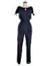 Fate 100% Rayon Solid Blue Jumpsuit Size L - photo 1