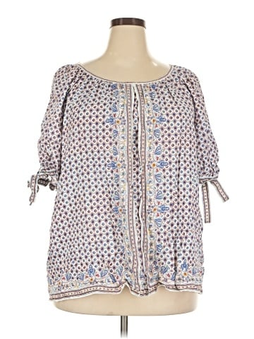 Max Studio 3/4 Sleeve Blouse (view 1)