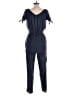 Fate 100% Rayon Solid Blue Jumpsuit Size L - photo 2