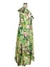Taylor 100% Polyester Tropical Green Casual Dress Size 14 - photo 4