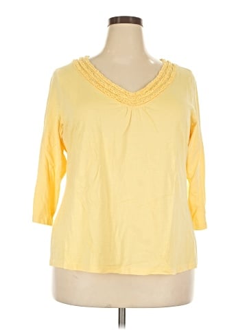 Karen Scott 3/4 Sleeve T-Shirt (view 1)