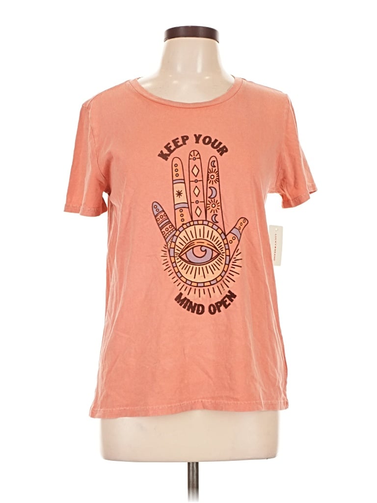 Lucky Brand Short Sleeve T-shirt In Orange
