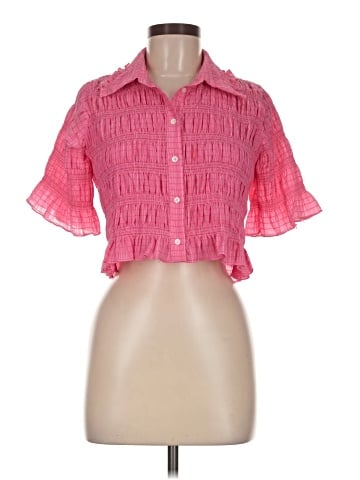 Sandro Short Sleeve Blouse (view 1)