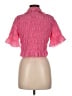 Sandro Pink Short Sleeve Blouse Size Med (2) - photo 2