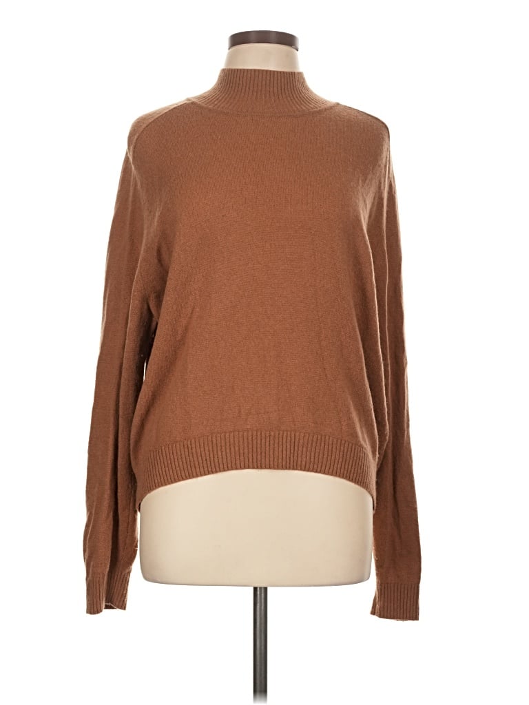 Pre-owned Babaton Turtleneck Sweater In Brown
