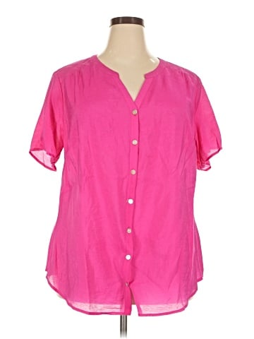 Sara Michelle Short Sleeve Blouse (view 1)