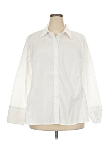 Lane Bryant Long Sleeve Button-Down Shirt (view 1)