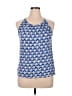 Sigrid Olsen 100% Linen Blue Tank Top Size XL - photo 1
